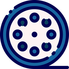 movie roll illustration on a white background     