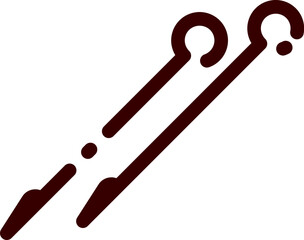 needle illustration on a white background     