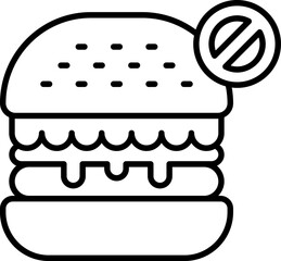 no food (2) illustration on a white background     