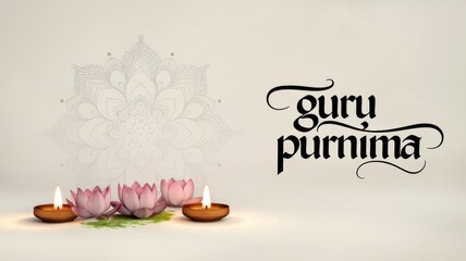 Indian Traditional Guru Purnima Post Design