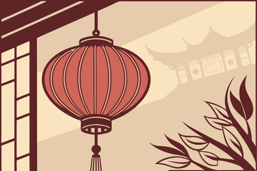 103 red silk lantern, traditional asian decor, detailed oriental pattern, hanging lamp, glowing light, dramatic shadows, elegant craftsmanship, festive atmosphere, cultural heritage, premium quality