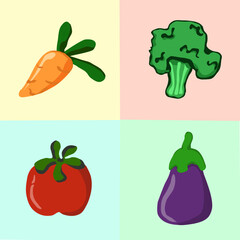  Warzywa – ilustracja wektorowa