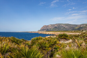 Natural reserve of Capo Rama Terrasini, Sicily, Italy