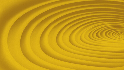 Abstract golden arch structure, minimalist design, 3d rendering