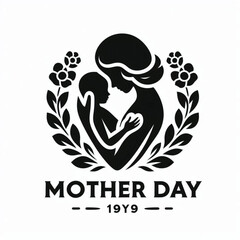 Mother day mother's day love silhouette design 