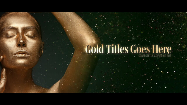 Gold Titles with Beveled Edge