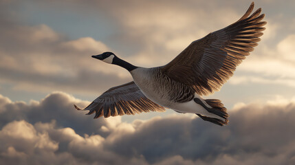 Fototapeta premium Goose Flying