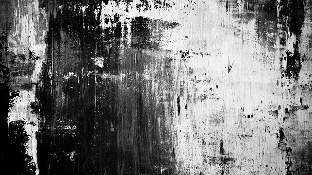 黒と白のかすれたグランジテクスチャ
