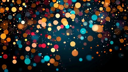 A festive carnival-themed confetti backdrop for joyful events.