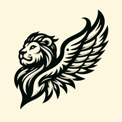 vector illustration of a lion with wigs