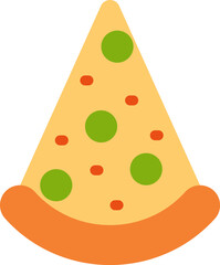 pizza illustration on a white background    