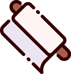 plastic film illustration on a white background     