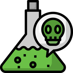 poison illustration on a white background     