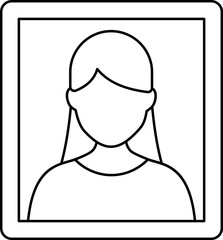 portrait illustration on a white background     