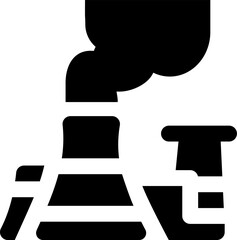 power station illustration on a white background     