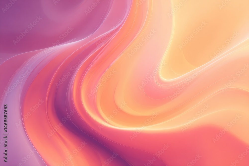 Poster clean minimalistic psychedelic pattern with vivid swirling colors intricate shapes and ample copy sp