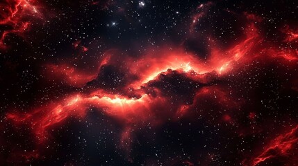 Stunning vibrant red galaxy backdrop ideal for web design.