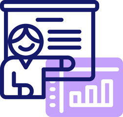 presentation illustration on a white background     