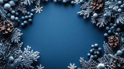 Winter Festive Decor Frame