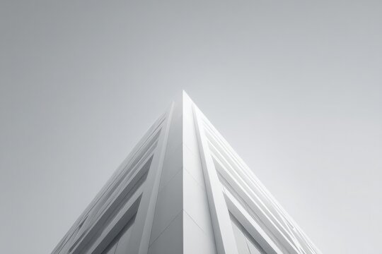 Fototapeta close-up of modern architectural detail in dubai showcasing innovative design against minimalist backdrop
