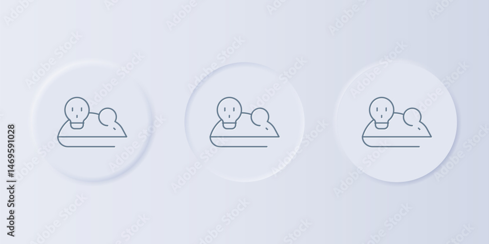 Poster grey experimental mouse icon isolated on grey background. set icons in square buttons. vector