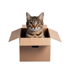 cat in box