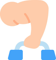 push up illustration on a white background     