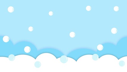 雲とシャボン玉の背景
