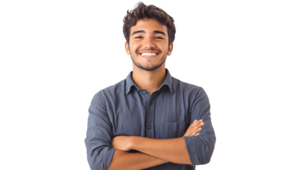 Smiling Latin Man with Crossed Arms - Professional Portrait Photography