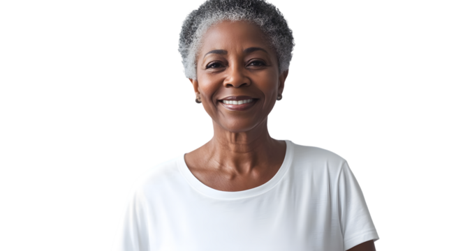 Proud African American Senior Man Smiling in Portrait