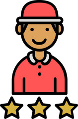 rating (2) illustration on a white background     