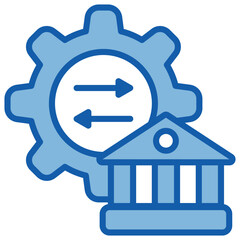 Reform Blue White Icon