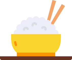 rice illustration on a white background     