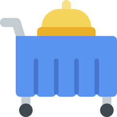 room service illustration on a white background     