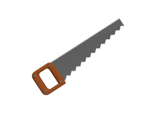 hand saw icon 3d illustration render