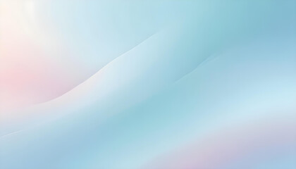 A soft and serene abstract background featuring a smooth, ethereal gradient of pastel colors, including light blue, pink, and hints of lavender and white, with subtle, flowing curves.
