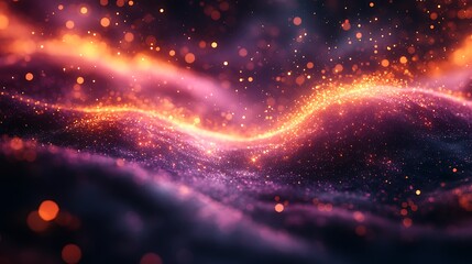 Obraz premium Dynamic gradient particle light storm images