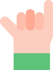 shaka illustration on a white background     