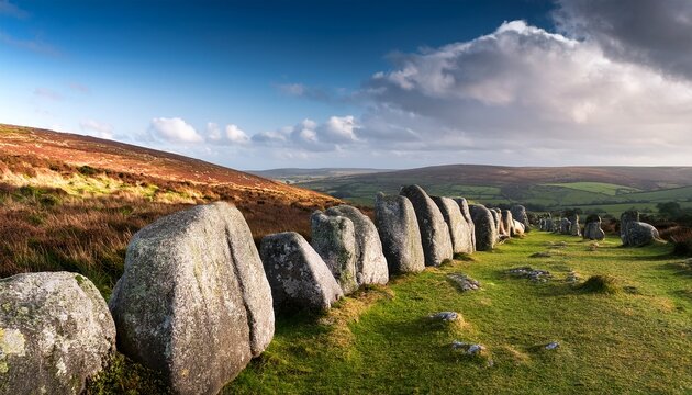 stone row merrivale dartmoor
