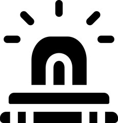 Siren illustration on a white background     