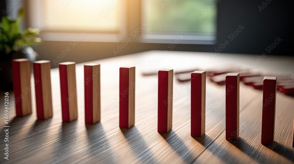 Poster table displaying multiple red candles signifying risk-on sentiment ignition and aggressive buying be