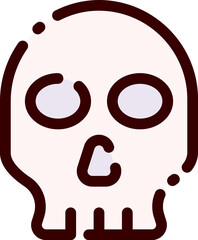 skull illustration on a white background     
