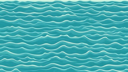 Obraz premium Artistic sea waves illustration, creating a relaxing and calm atmosphere