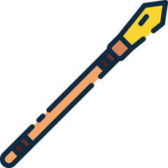 spear illustration on a white background     
