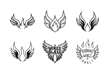 Retro Blaze Feather Tattoo Kit