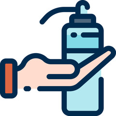 sterilization illustration on a white background     