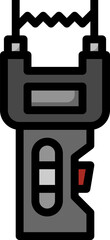 stun gun illustration on a white background     