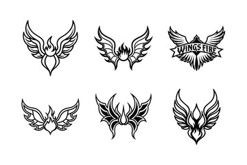 Retro Blaze Feather Tattoo Kit