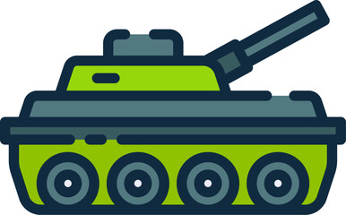 tank illustration on a white background     