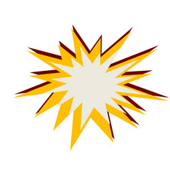 Set of Black Cartoon Explosion shape. starburst, comic cartoon shape design element vector illustration